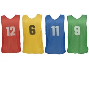 Adult Numbered Scrimmage Vests-Set of 12-PSAN