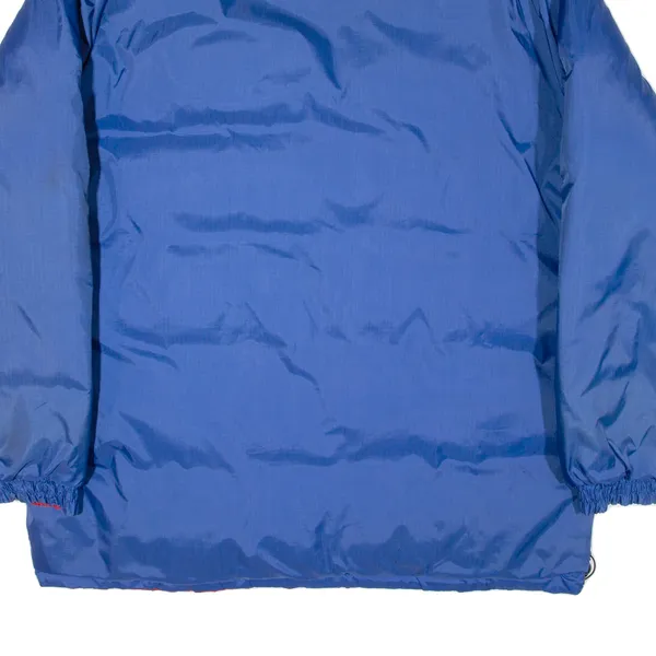 ALASKA SPORTSWEAR Reversible Insulated Mens Puffer Jacket Blue Nylon L