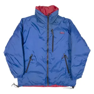 ALASKA SPORTSWEAR Reversible Insulated Mens Puffer Jacket Blue Nylon L