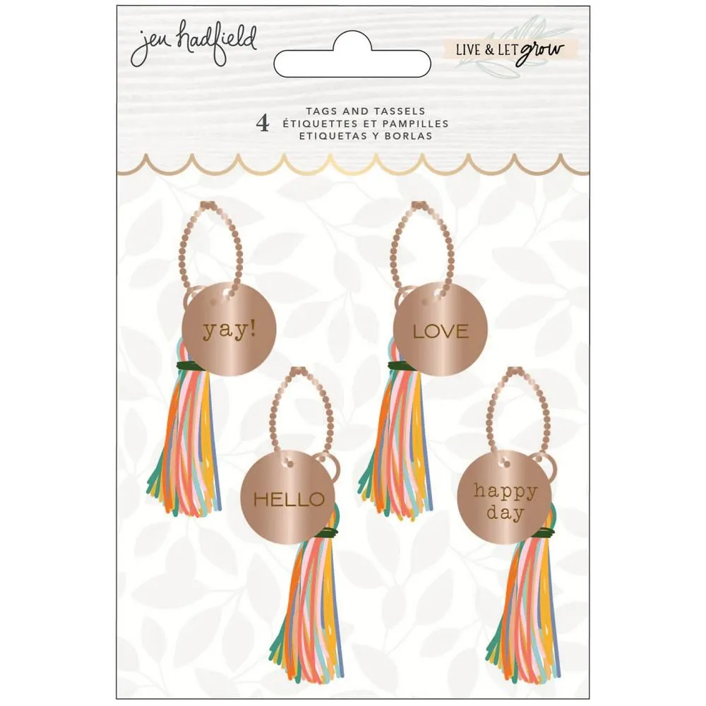 American Crafts Jen Hadfield - Live & Let Grow Tassels 4 pack*