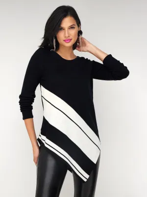 Asymmetric Tunic Sweater