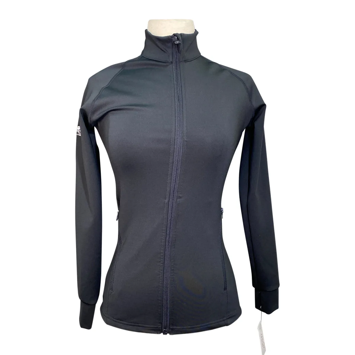 Black Heart Equestrian Softshell Mid Layer Jacket in Black - Women's XS