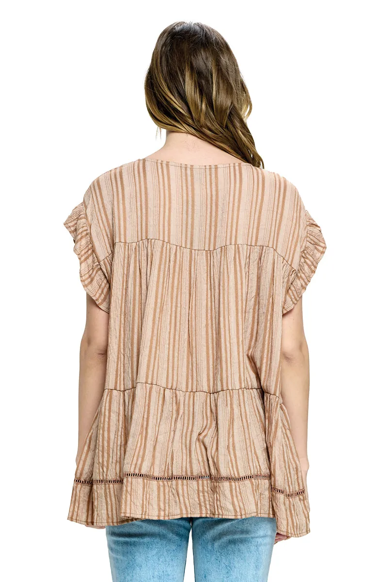 Blouse Boho Ruffled Oversized