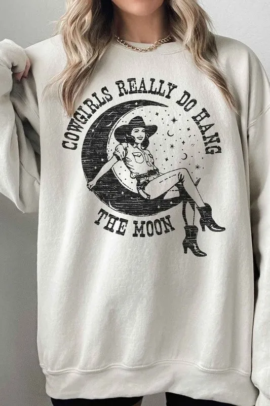 COWGIRLS HAND THE MOON OVERSIZED SWEATSHIRT - Online Exclusive