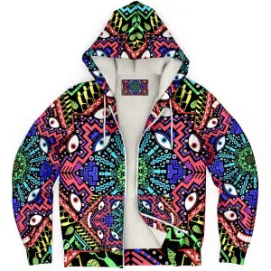 Eternal Hallway Zip up Sherpa Hoodie | ALGA Artworks