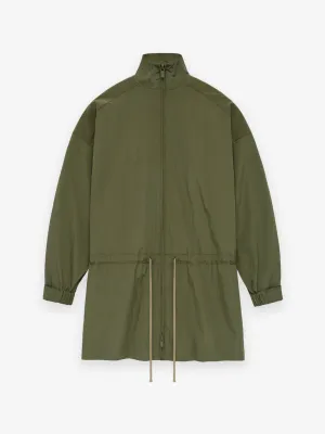 Fear of God Essentials Ripstop Mockneck Anorak in Military