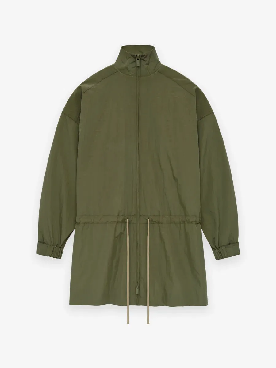 Fear of God Essentials Ripstop Mockneck Anorak in Military