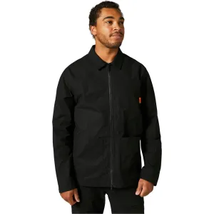 Fox Racing  Mens Black The Raid Jacket Coat Rip Stop DWR Water Resistant Cotton