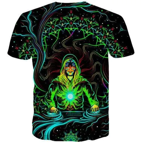 Galaxy T shirts Men Psychedelic T-shirts 3d Colorful T shirts Funny Music Tshirt Printed Gothic Tshirts Novelty Short Sleeve