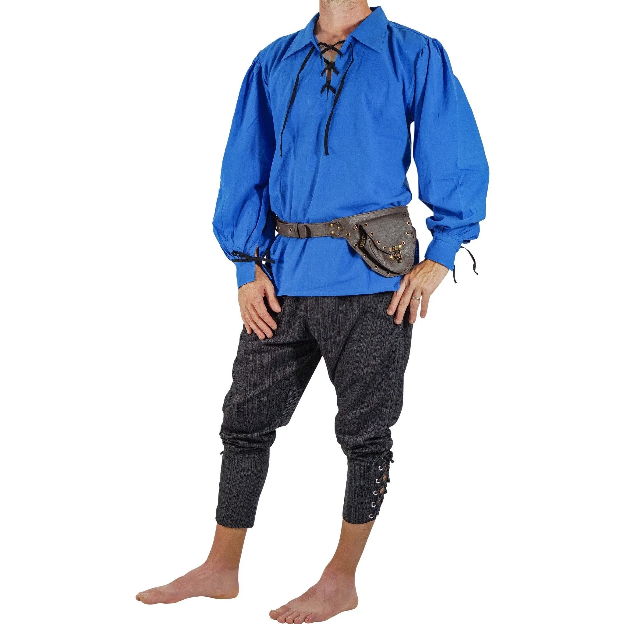 'Merchant' Renaissance Festival Shirt  - Royal Blue