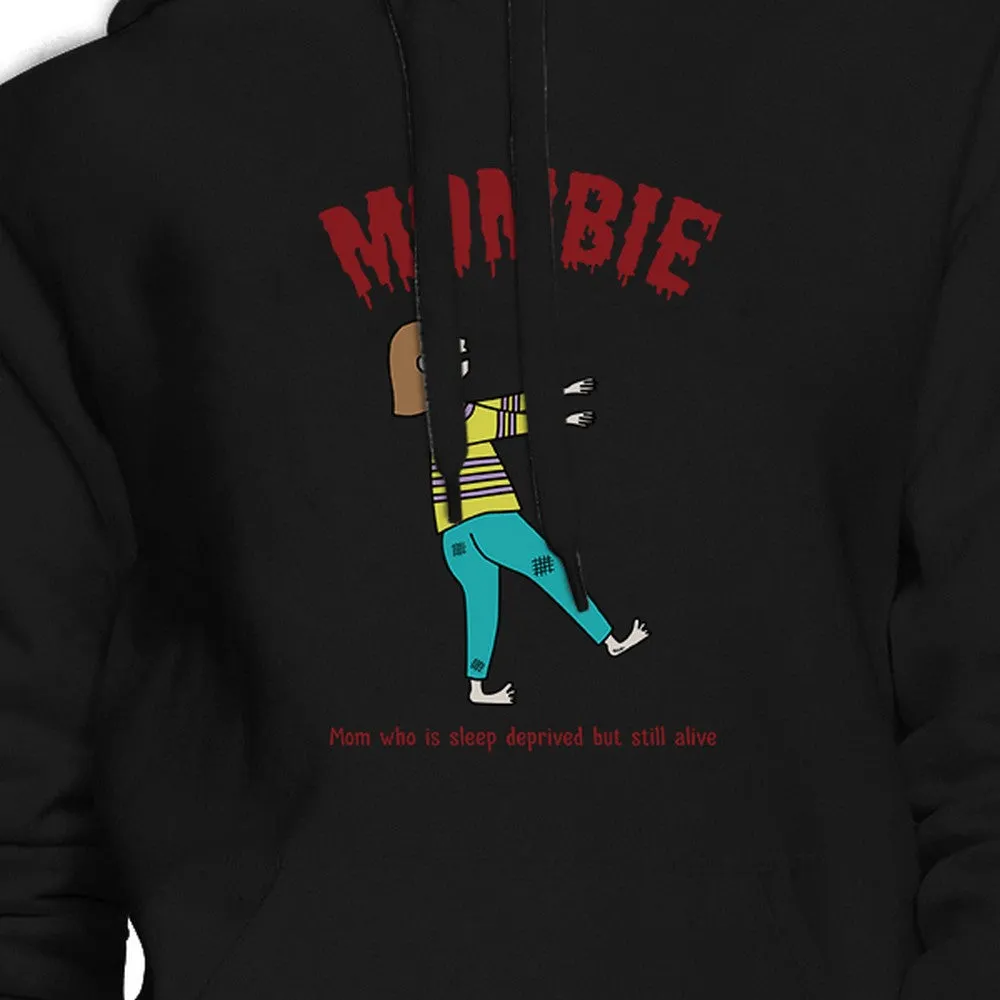 Mombie Sleep Deprived Still Alive Black Hoodie