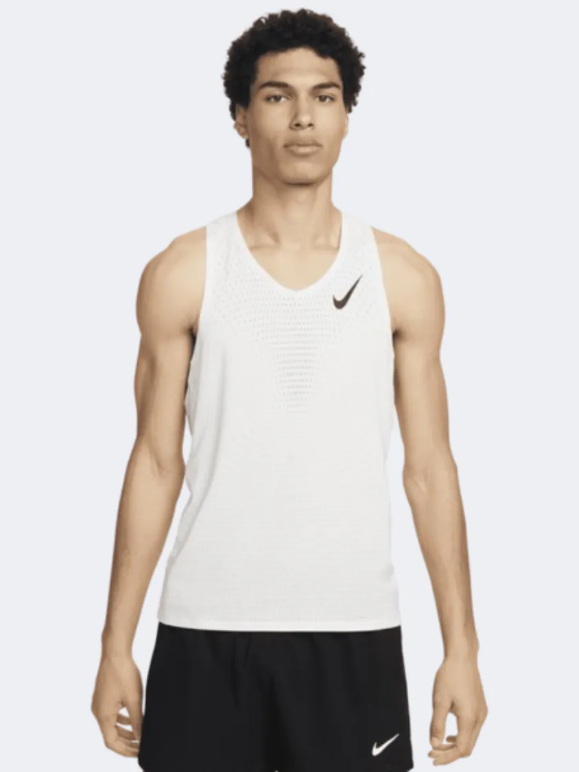 Nike Df Advantage Aeroswift Men Running Tank White/Black