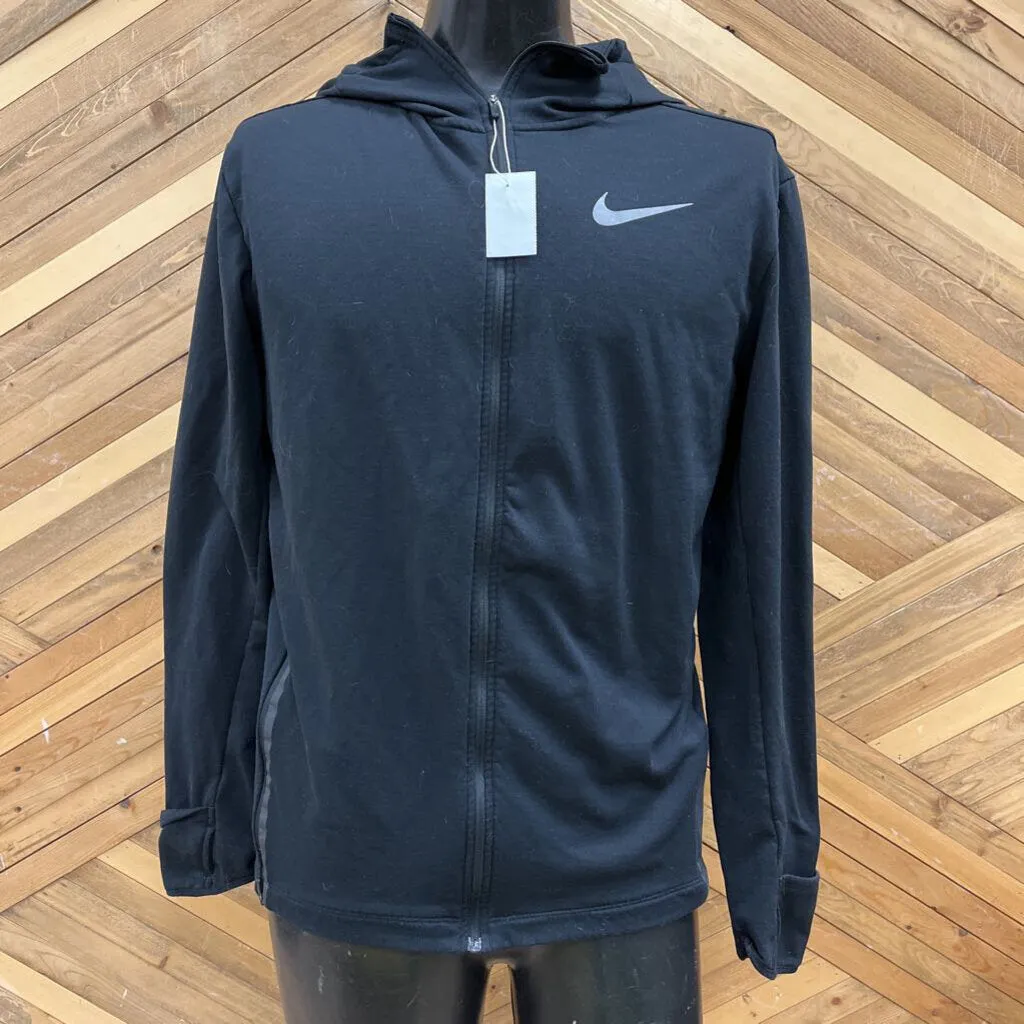 Nike- Grid Fleece Dri-Fit Running Jacket - MSRP$100: Black-men-MD