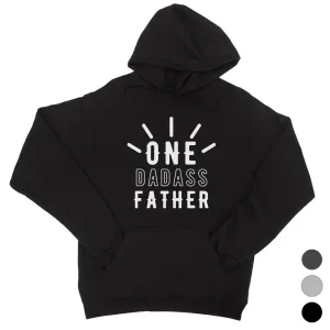 One Dadass Father Unisex Fleece Hoodie Witty Saying Father's Day