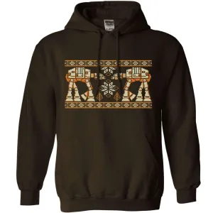 Snow Walkers Knitted Jumper Style Hoodie