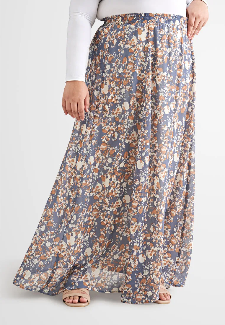 Sofia Floral Chiffon Skirt