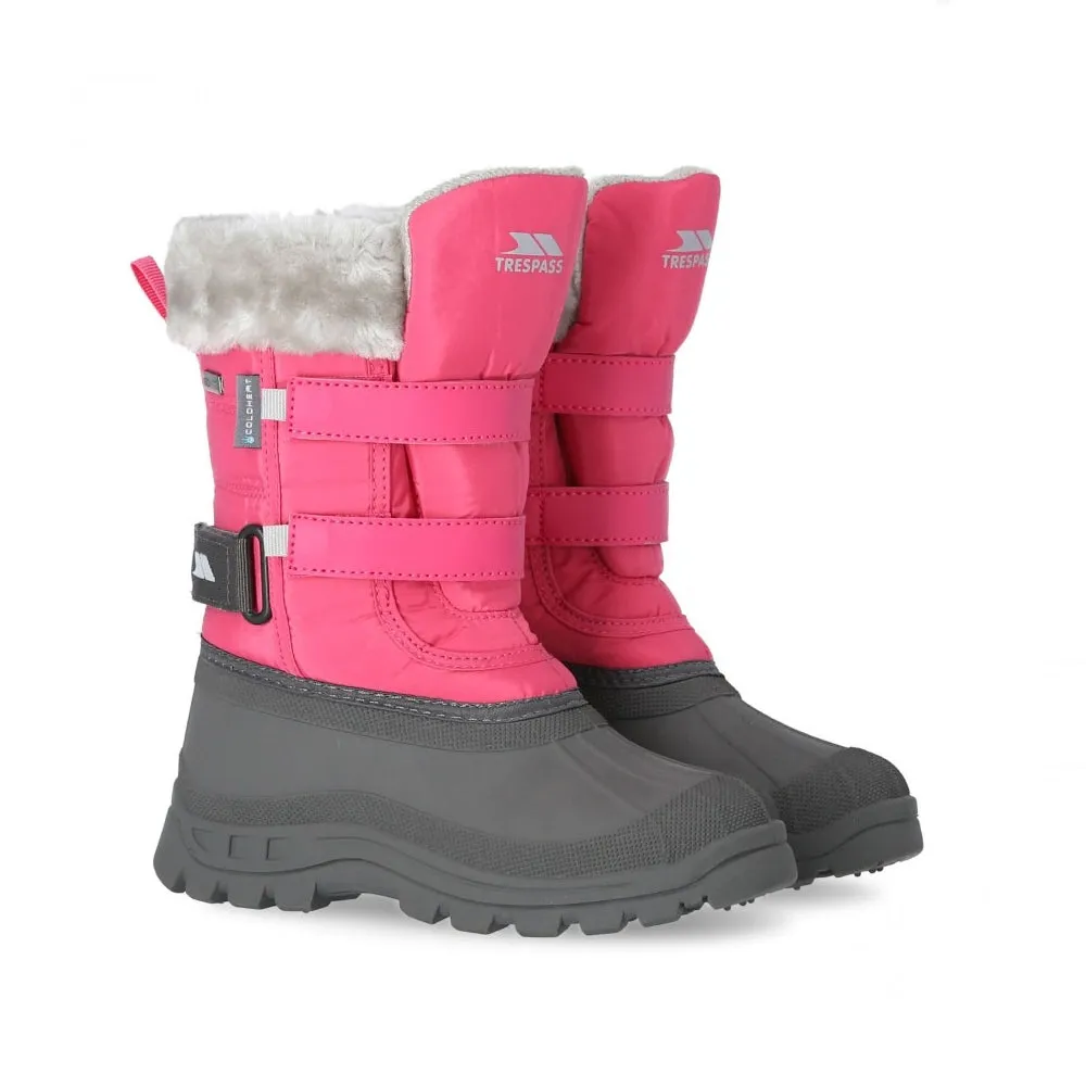 Trespass Stroma Girls Snow Boots, Pink Lady