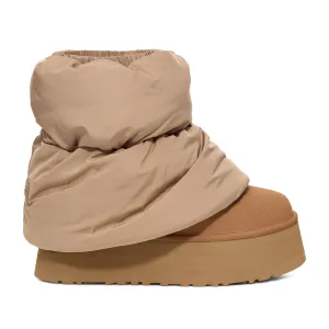 Ugg Women's Classic Mini Dipper Puffer in Amphora/Chestnut