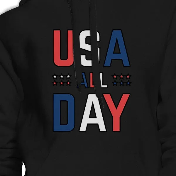 USA All Day Cute Pullover Hoodie For 4th Of July Special Design