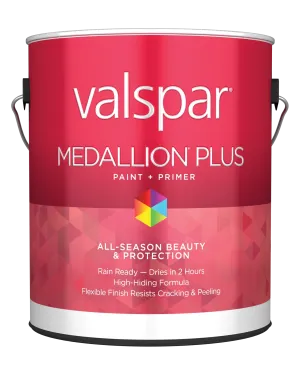 Valspar® Medallion® Plus Exterior Paint   Primer Satin 1 Quart Clear Base (1 Quart, Clear Base)