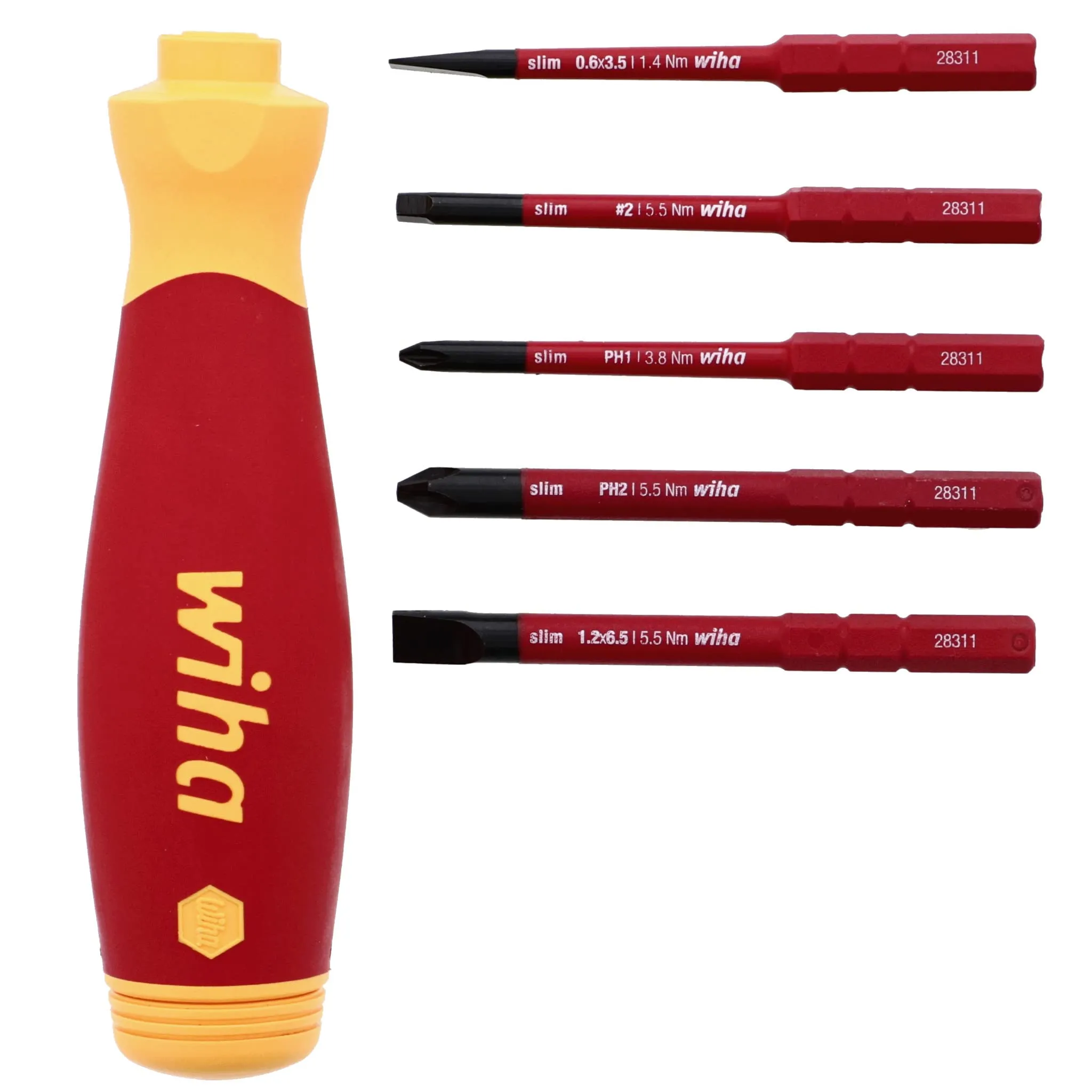 Wiha 6 Piece Insulated SlimLine PocketMax Multi-Driver