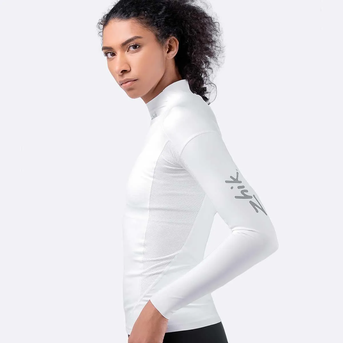 Zhik Womens Long Sleeve Spandex Rash Vest Top - White