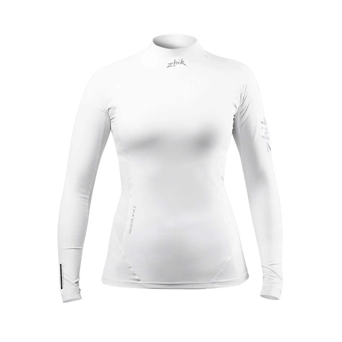 Zhik Womens Long Sleeve Spandex Rash Vest Top - White